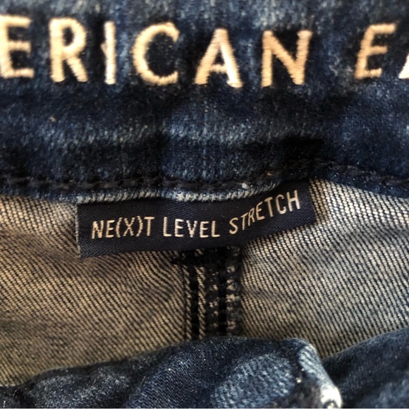 American Eagle Ne(x)t Level Stretch, high-rise jegging crop. Medium-dark wash - Picture 2 of 4